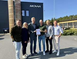 Photo of the Fuglevik wastewater treatment plant team